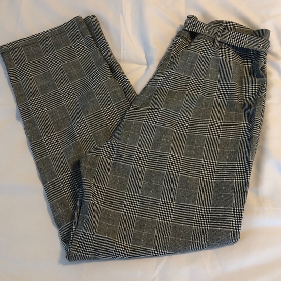 The Native One black plaid herringbone pants - Picture 2 of 4